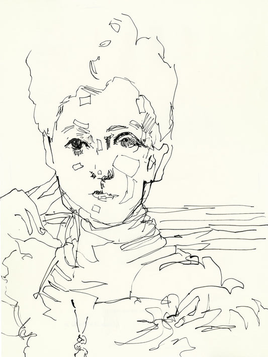 After Sargent - Portrait of Sarah Choate Sears - Face Study