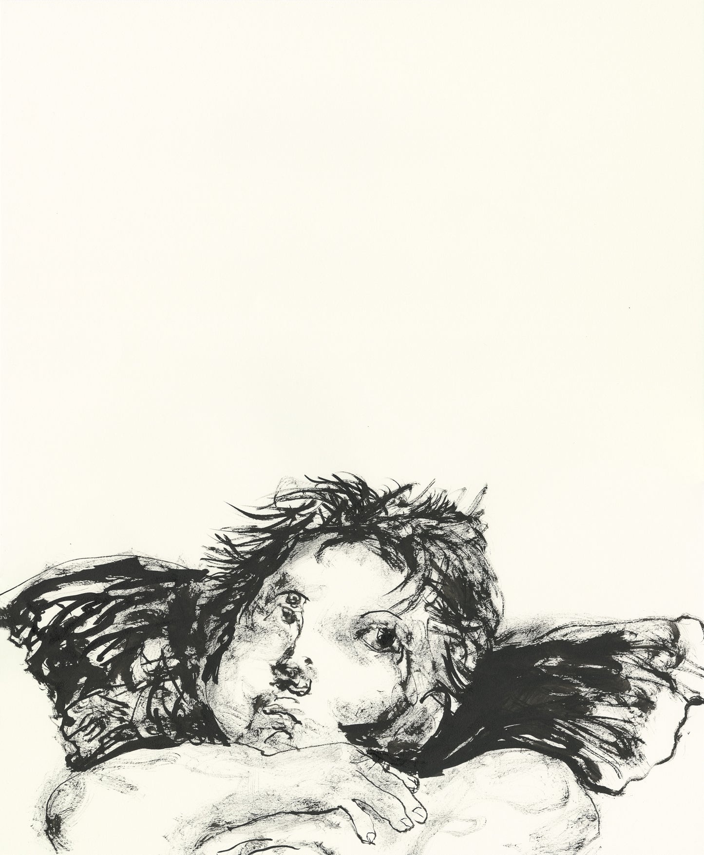 Right Angel From Raphael - The Sistine Madonna (c 1513-4)