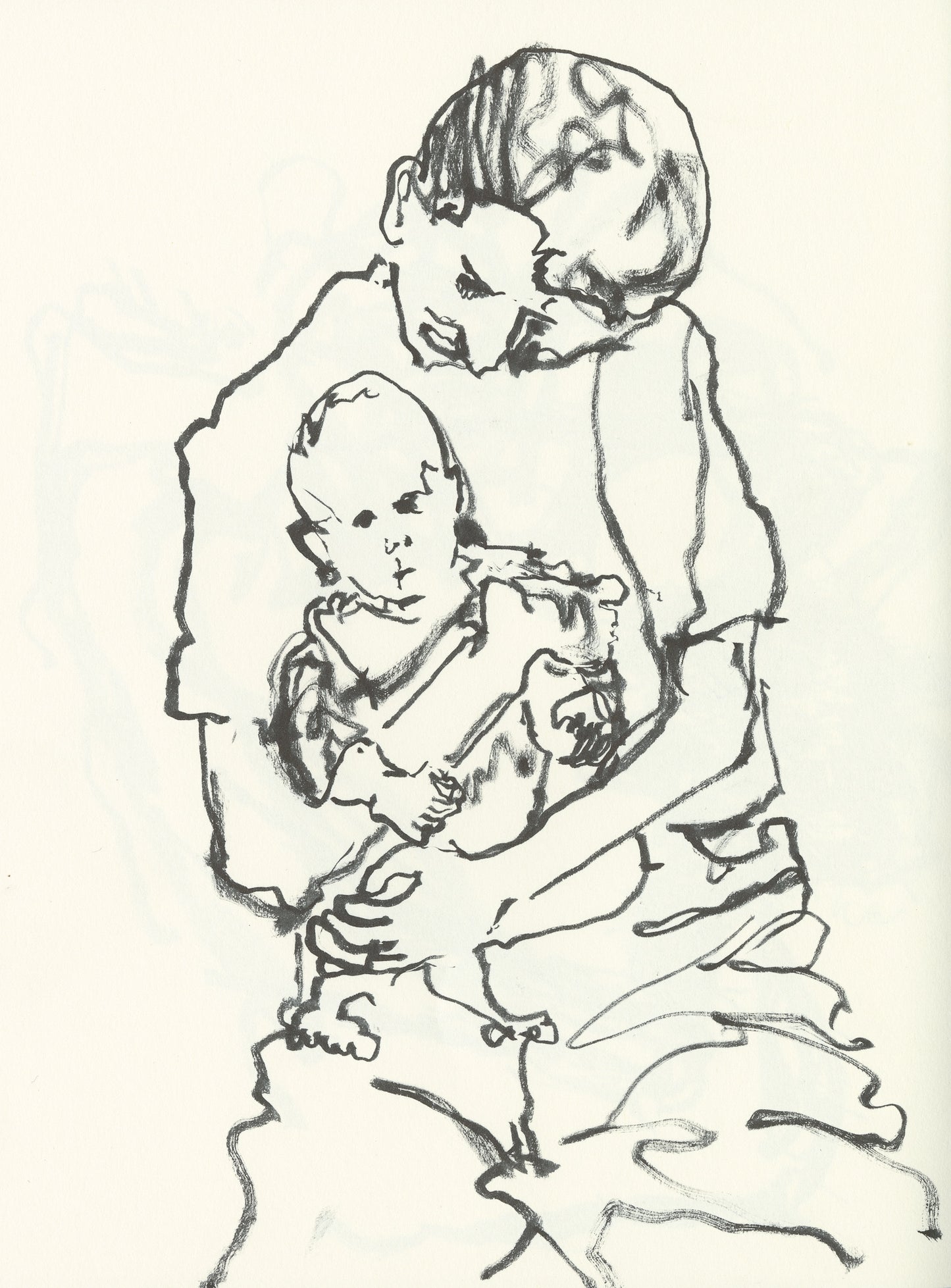 Baby First Born Sketch 3