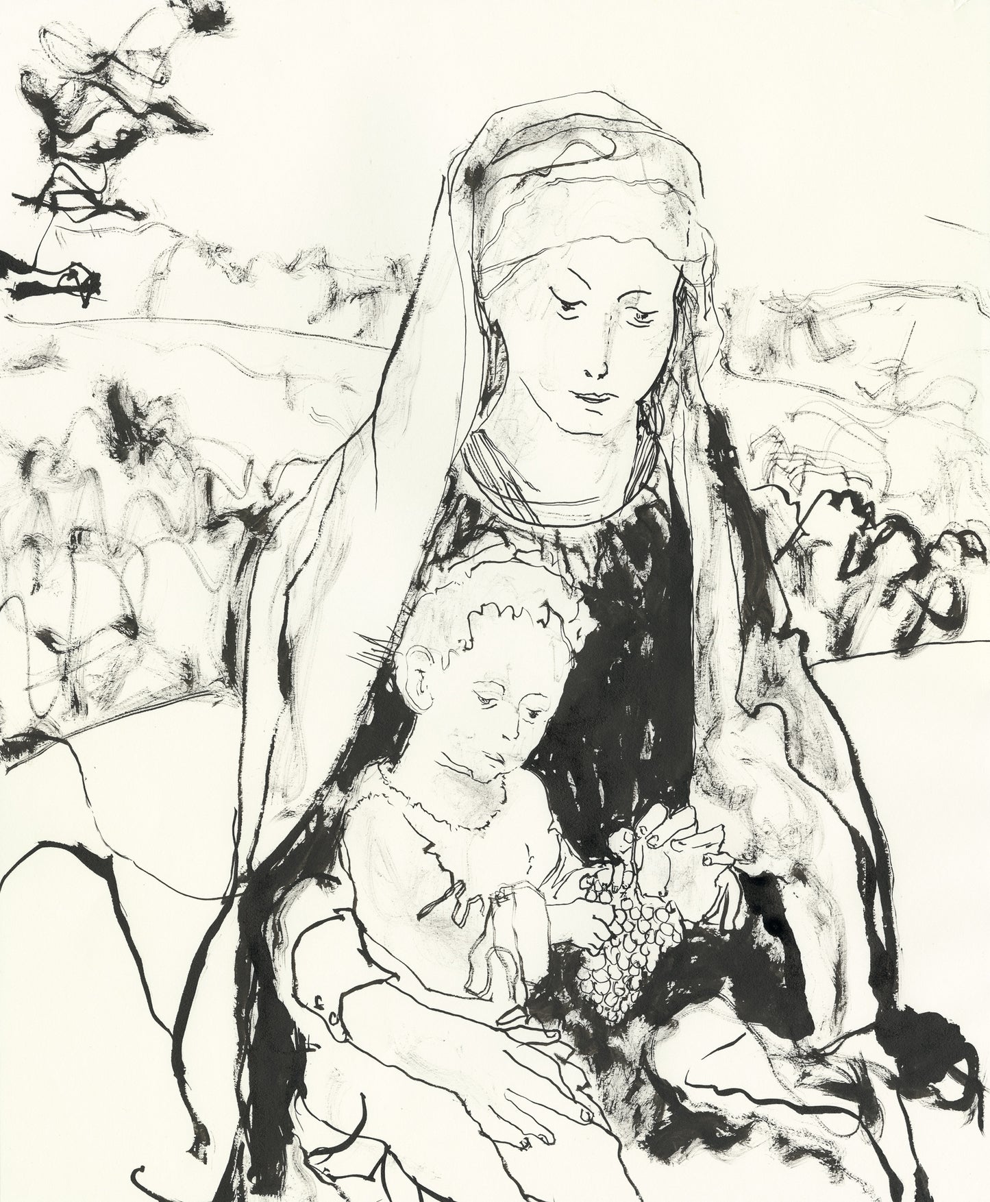 After Gerard David - The Rest on The Flight to Egypt (c1510)