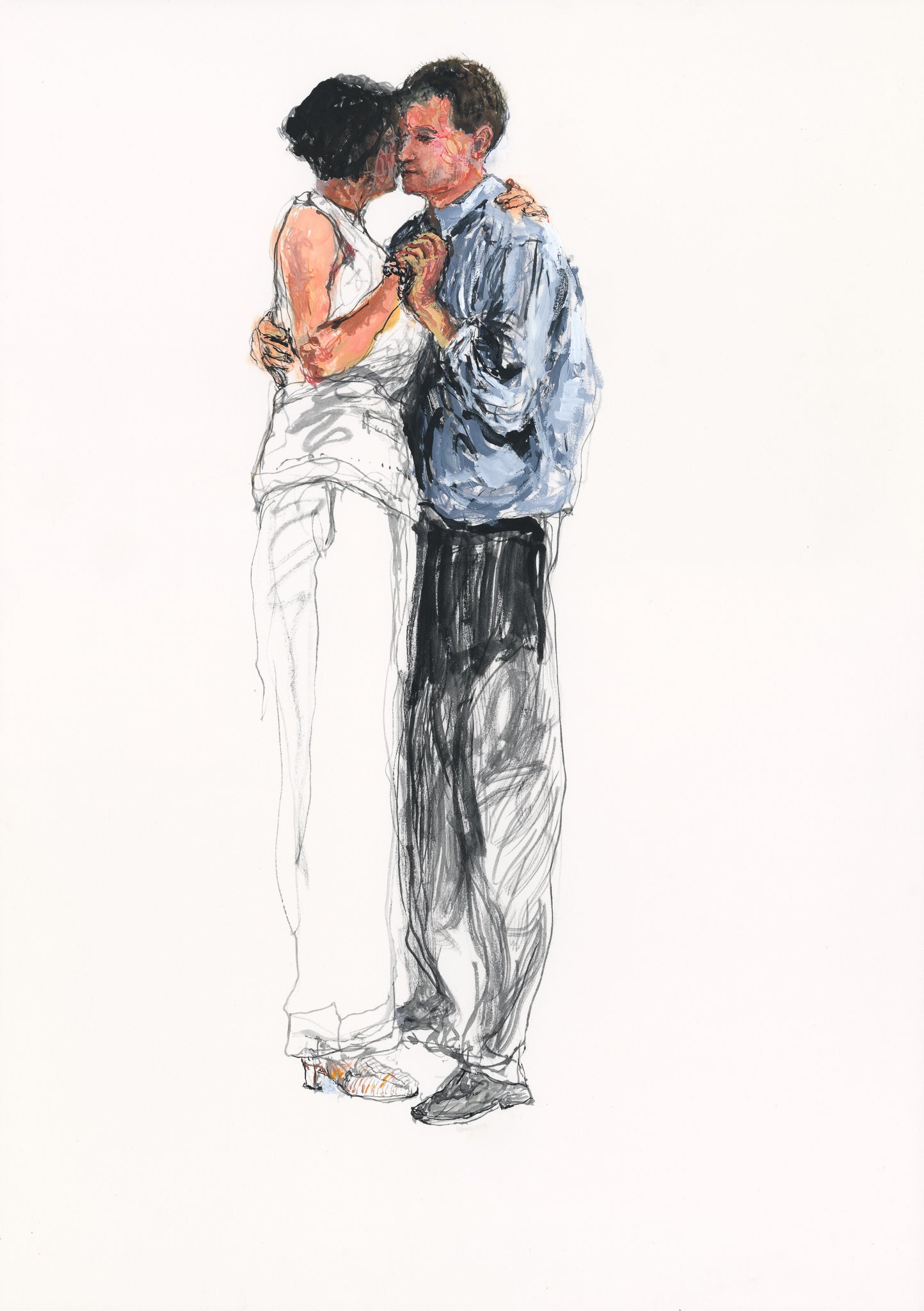 Wedding Whisper Gouache Study 8
