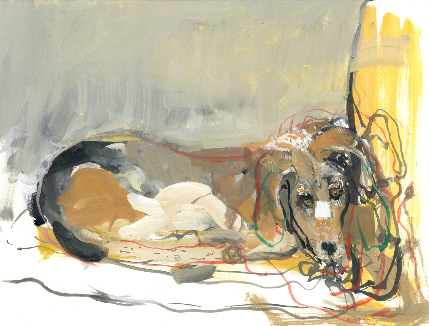 Sleepy Dog - Study 2 - Dreaming