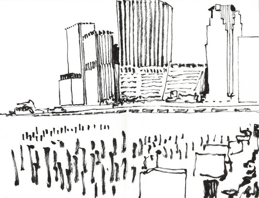 The Manhattan Skyline in Ink: A Study of Simplicity and Feeling