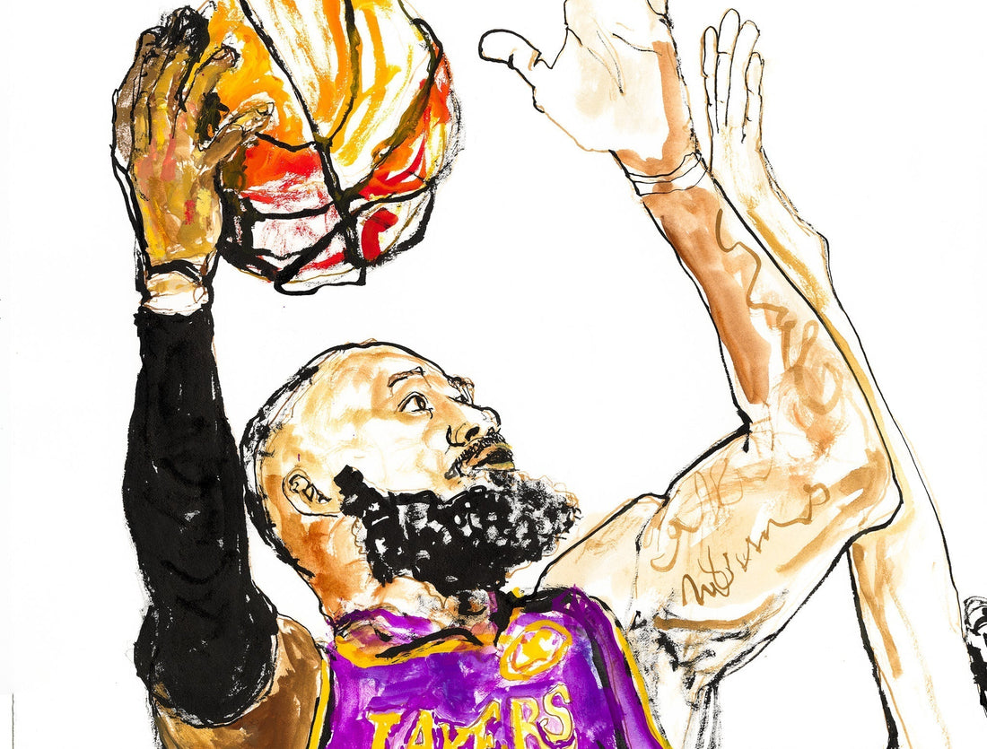 Capturing Basketball Moments in Ink