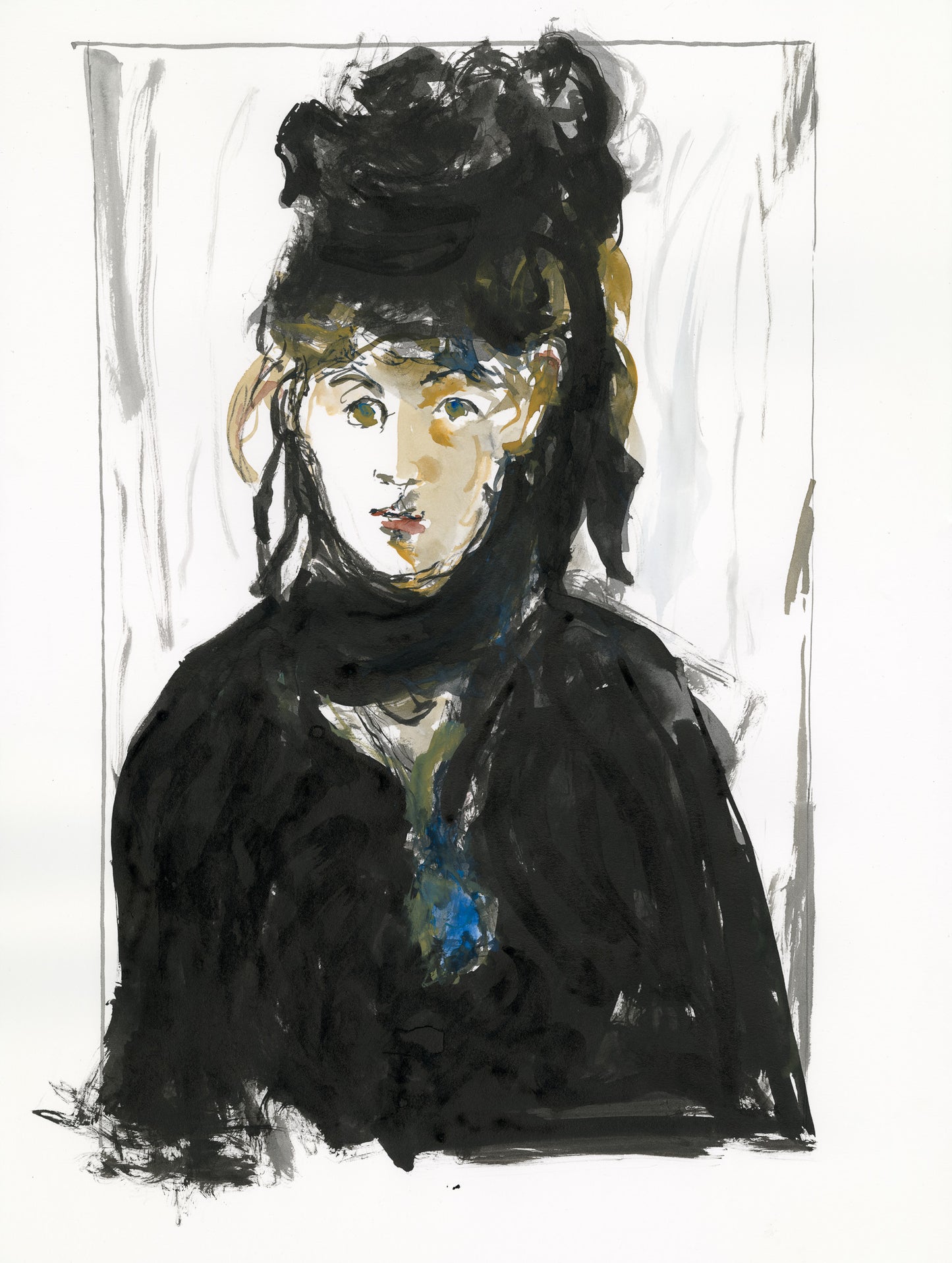After Manet - Berthe Morisot With a Bouquet of Violets