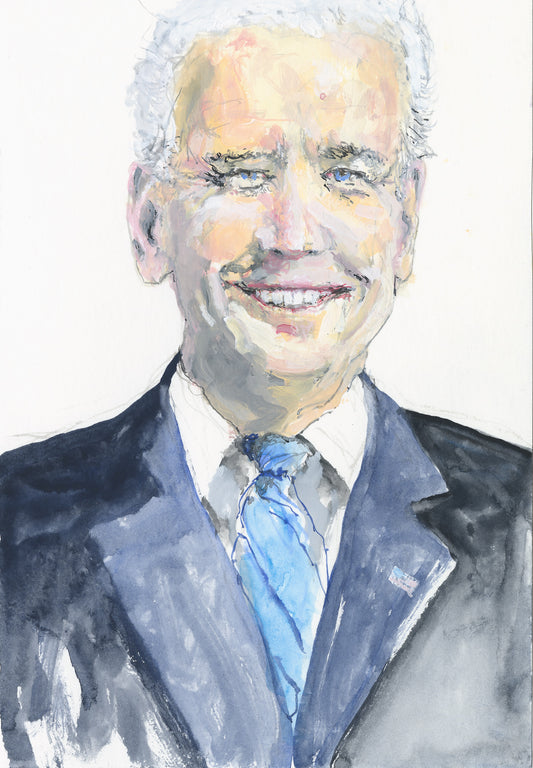 Portrait of President Joe Biden - Study 1