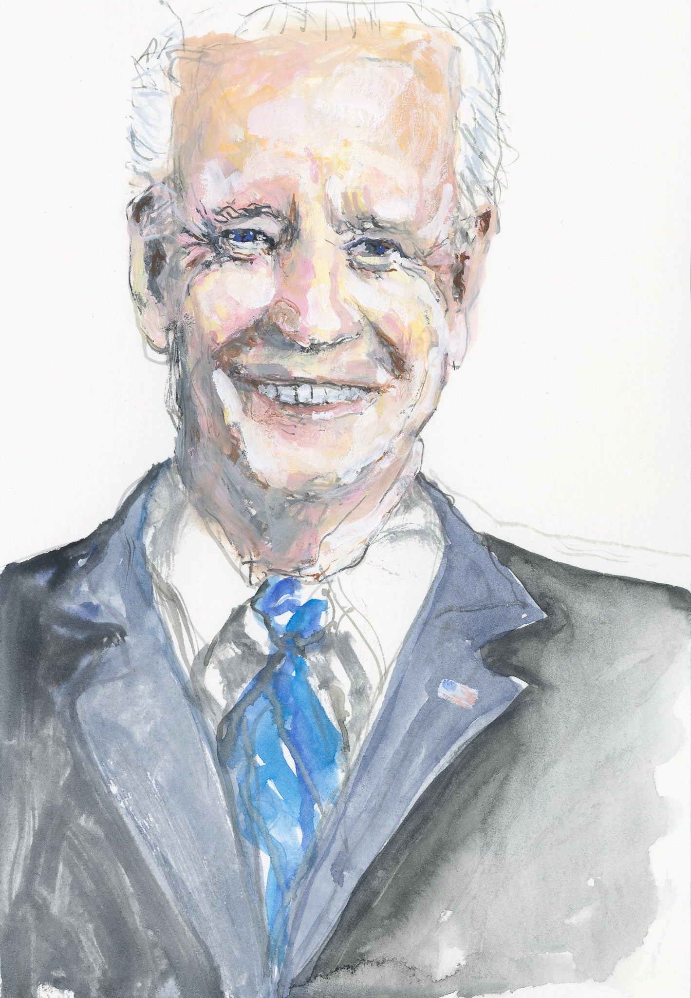 Portrait of President Joe Biden - Study 2