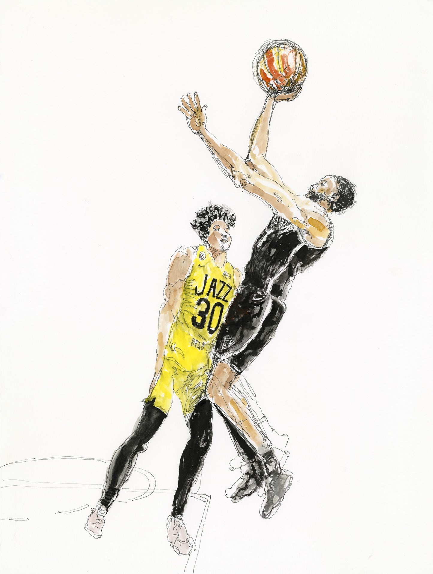 Bridges over Agbaji - Drawing of the Game - Nets/Jazz