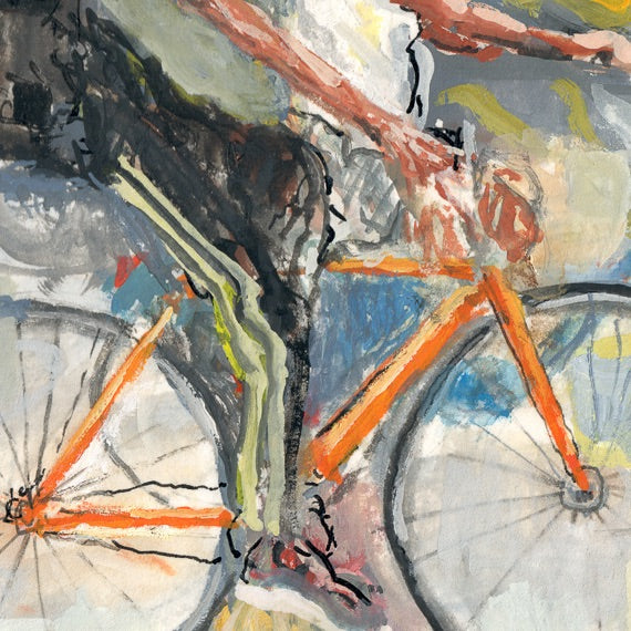 Monumental Bike Protest Painting Study 1 - Justice Ride