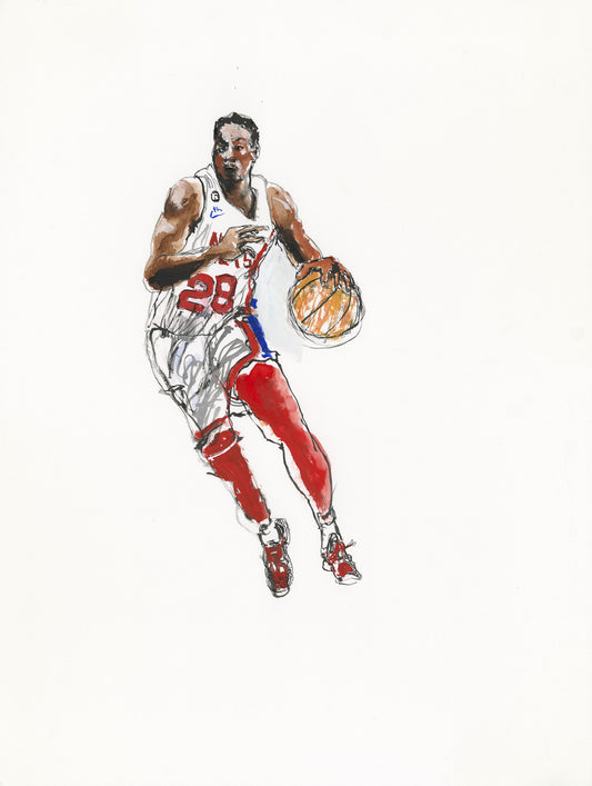 Dorian Finney-Smith - Drawing of the Game - Nets/Nuggets